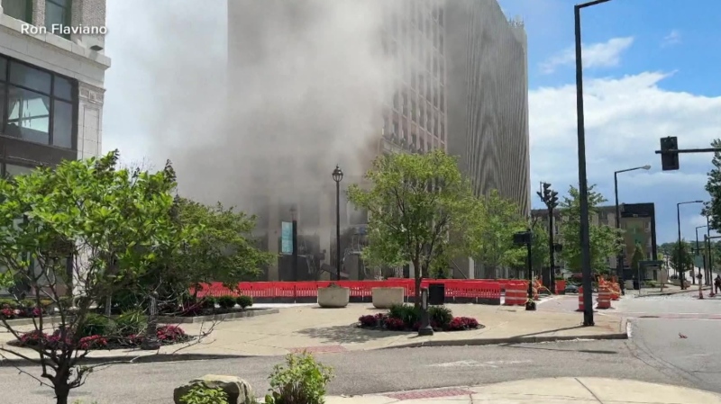 Explosion at Ohio bank