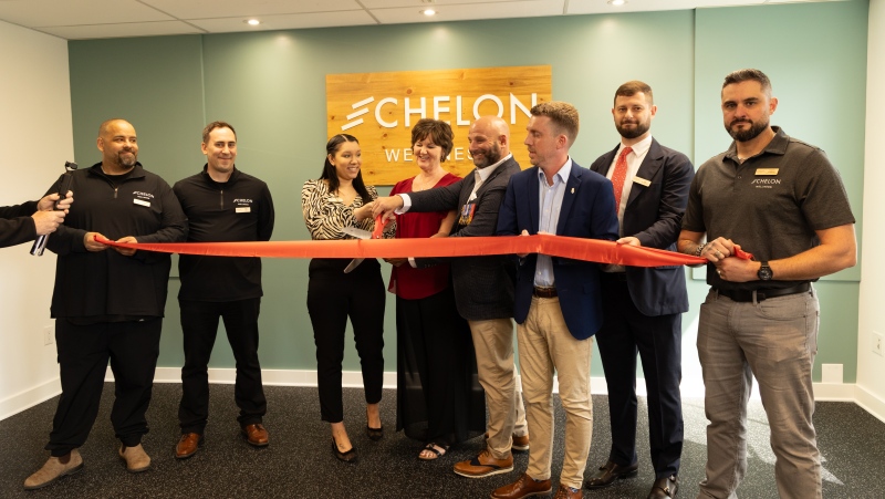 The ribbon-cutting at the Echelon Wellness health-care clinic in Bedford, N.S. (Source: Echelon Wellness)