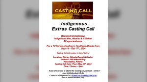 Netflix is holding an open audition for Indigenous extras Thursday at the Stoney Nakoda Casino and Resort, starting at noon. (Photo: X@KeepAlbertaRolling)