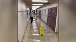 Flooding, school