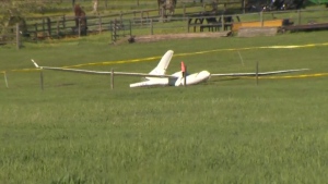 A pilot operating a glider was killed in a crash in southern Alberta on Wednesday.