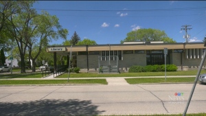 The West Kildonan Library is pictured on May 29, 2024. (Jeff Keele/CTV News Wilnnipeg)