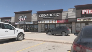 Winnipeg bakery Cinnaholic on McPhillips Street is pictured on May 29, 2024. (Jon Hendricks/CTV News Winnipeg)
