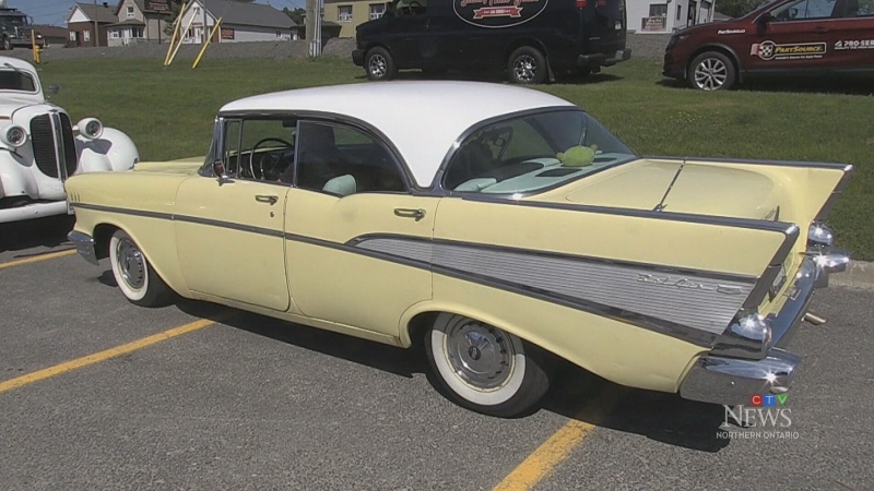 Classic car part of upcoming Sudbury car show. May 29, 2024 (Alana Everson/CTV Northern Ontario)