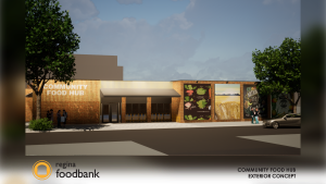 The Regina Food Bank is opening the Community Food Hub in the heart of downtown this summer. (Courtesy: Regina Food Bank)