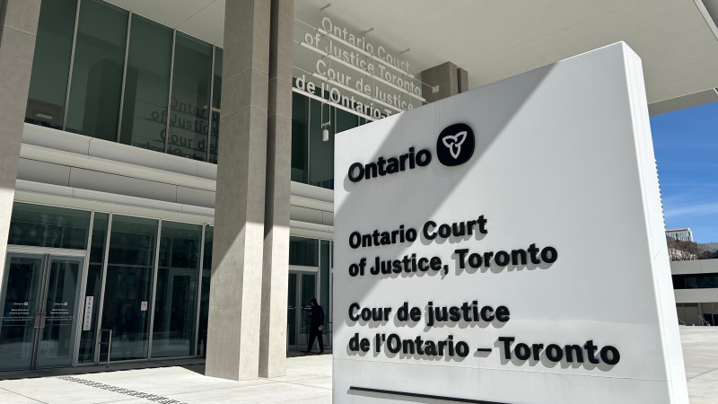 The Ontario Court of Justice in Toronto, located at 10 Armoury Street, can be seen above. (Abby O'Brien/CTV News Toronto)