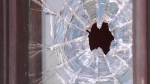 Bullet holes at Jewish school in Montreal