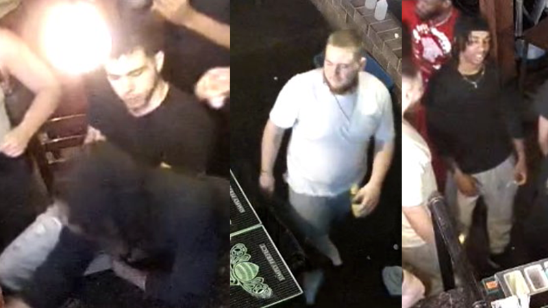 OPP are seeking public assistance to identify three suspects in an assault case in Tecumseh that occurred on May 19, 2024. (Source: OPP) 