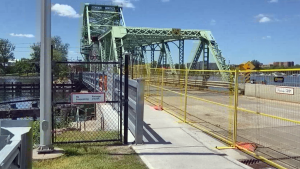 The federal government says the LaSalle Causeway will need to be demolished after it was damaged during routine construction in March. (Natalie van Rooy/CTV News Ottawa)