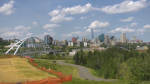 View of downtown Edmonton from Queen Elizabeth Park. (CTV News Edmonton)