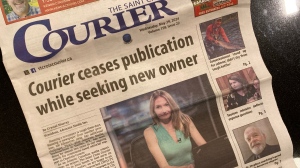 The Saint Croix Courier newspaper is pictured. (Source: Avery MacRae/CTV News Atlantic)