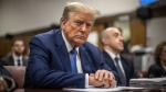 Former U.S. president Donald Trump sits in Manhattan Criminal Court in New York, on May 20, 2024. (Dave Sanders/The New York Times via AP, Pool)