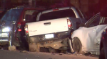 Several vehicles damaged in northwest Calgary