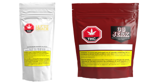 While gummies, candy and brownies are not going to be at an SQDC store any time soon, cannabis infused jerky and nuts are now being sold. (SQDC)