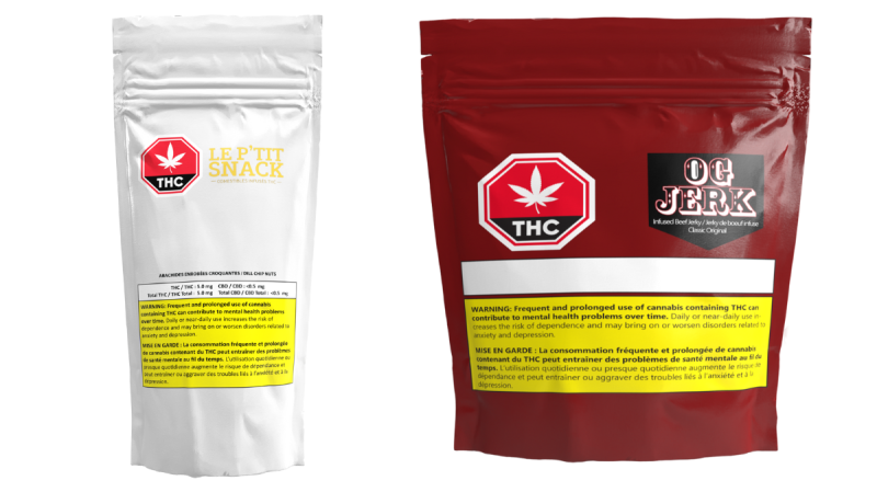 While gummies, candy and brownies are not going to be at an SQDC store any time soon, cannabis infused jerky and nuts are now being sold. (SQDC)