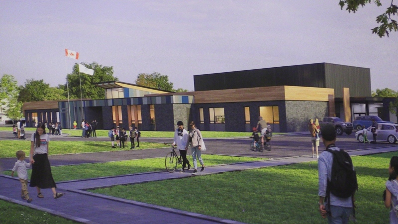Artist renderings of a new school slated to open in Drayton, Ont. in September 2026. (Source: Submitted)