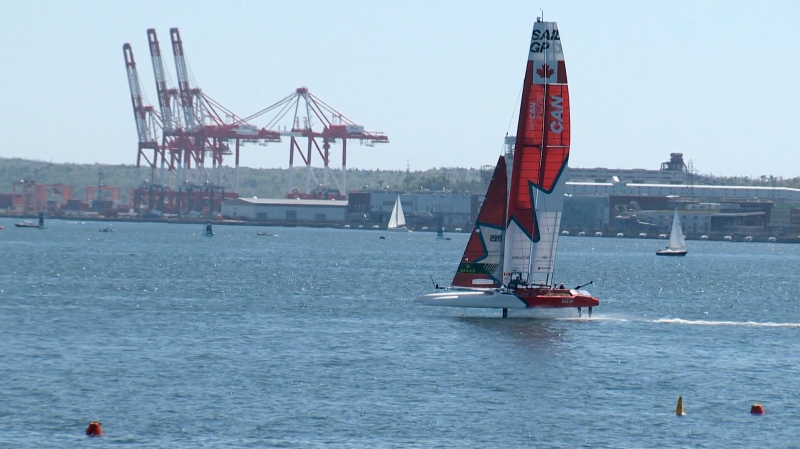 Canada's SailGP team hits the waters. (Source: CTV News Atlantic)