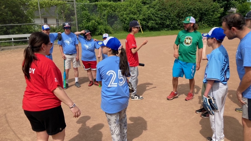 A summer baseball program for children with disabilities launched in Orillia Saturday. June 1, 2024 (CTV News/Chris Garry)