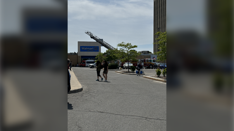 Billings Bridge Shopping Centre was evacuated Saturday afternoon due to electrical issues, Ottawa Fire Services says. (Eric Raymond/ CTV News Ottawa)