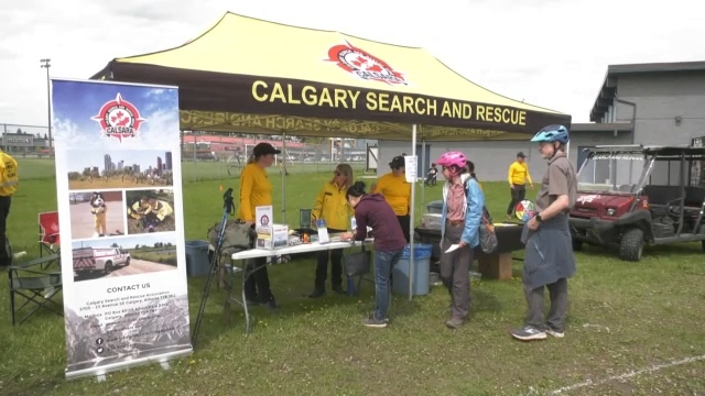 The Calgary Search and Rescue show at Montgomery Community Association on June 1, 2024. (Tyler Barrow/CTV News Calgary)