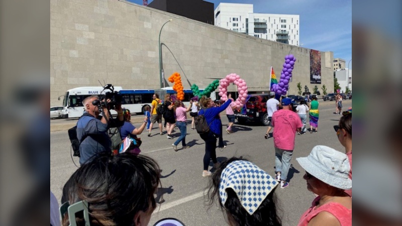 The Pride Parade took over downtown Winnipeg. (Source: CTV News Winnipeg)