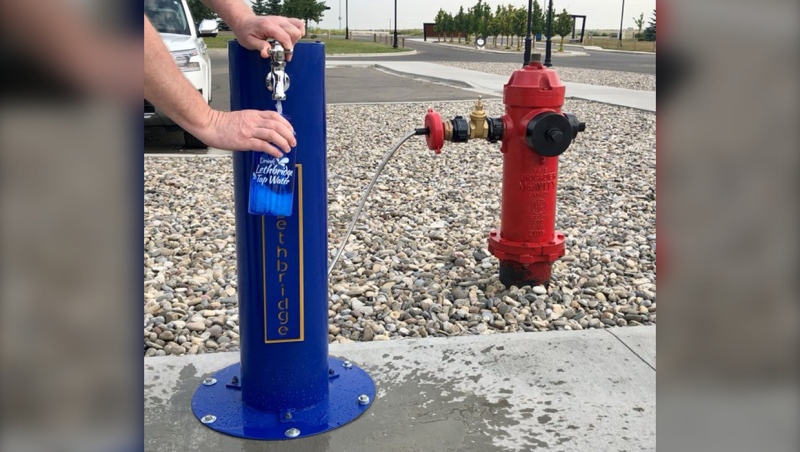 Four public drinking stations in Lethbridge are open for the summer. (Photo: X@LethbridgeCity)