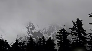 A live mountain cam shows the weather conditions on Atwell Peak, where three missing climbers are believed to be, on Sunday, June 2. (Courtesy: Blacktusk Snowmobile Club) 