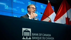 Governor of the Bank of Canada Tiff Macklem participates in a news conference, in Ottawa, Thursday, May 9, 2024. THE CANADIAN PRESS/Justin Tang