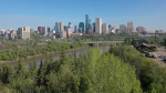 An undated image of downtown Edmonton's skyline and the North Saskatchewan River valley. (CTV News Edmonton) 