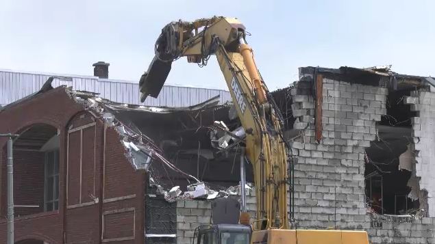 Demolition began in Wheatley on June 3, 2024. (Bob Bellacicco/CTV News Windsor) 