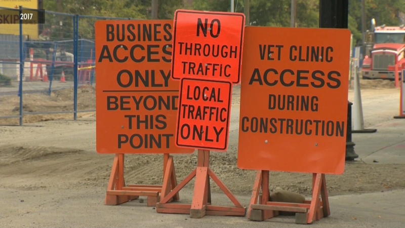 Continuing construction along 17th Avenue S.W. in Calgary has some business owners worried they might not be able to survive.