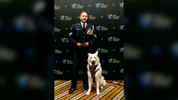 Sgt. Andrew Gough has been recognized by the Police Association of Ontario (PAO) for sharing his mental health journey. (Source: CNW Group/Police Association of Ontario)
