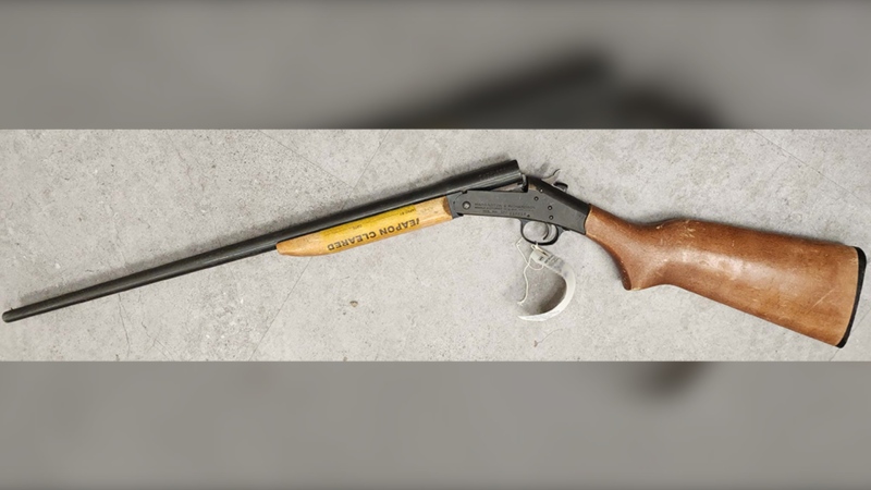 The gun police seized at the home on June 1, 2024. (Source: Manitoba RCMP)