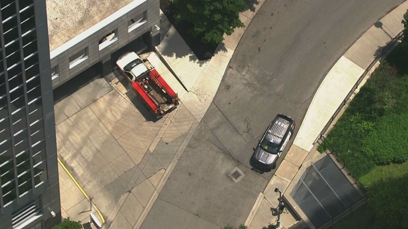 Two men were seriously injured after falling from a scaffolding deck in North York on June 4.