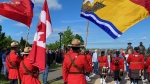 A ceremony for three RCMP officers who were killed in Moncton was held on June 4, 2024. (Source: Derek Haggett/CTV News Atlantic)