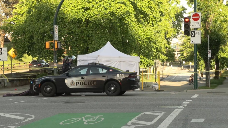 A police investigation unfolded in Vancouver's Chinatown neighbourhood on June 5, 2024. 