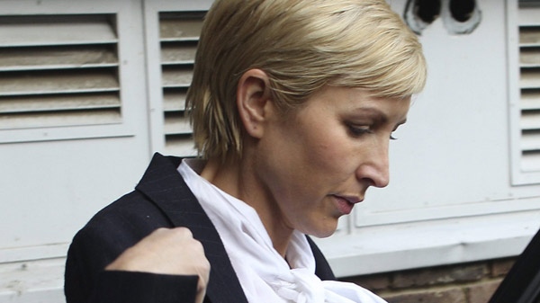 Heather Mills, former wife of Paul McCartney, leaves an employment tribunal court in Ashford, Kent in England, Monday, March 29, 2010. (AP /Kirsty Wigglesworth)