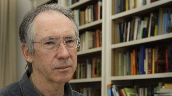 British author Ian McEwan poses for photographs, following an interview with AP at his home in central London, Wednesday, March 24, 2010. (AP / Joel Ryan)