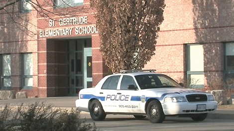 The 15-year-old boy was found in the parking lot of St. Gertrude Catholic School in Mississauga, Ont. on Tuesday, March 30, 2010.