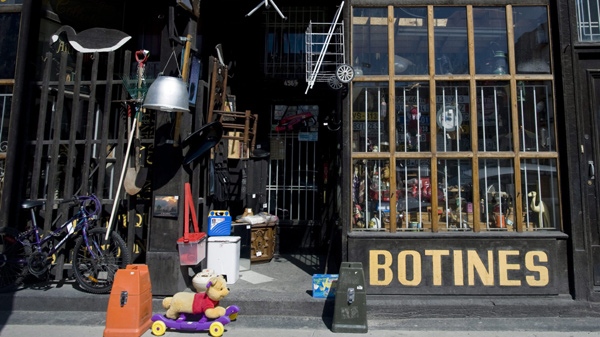 Botines curiosity shop is shown in Montreal, Friday, March 26, 2010 where the owners were selling a controversial bar of soap, allegedly made by the Nazi's with the remains of victims from the holocaust. (Graham Hughes / THE CANADIAN PRESS)