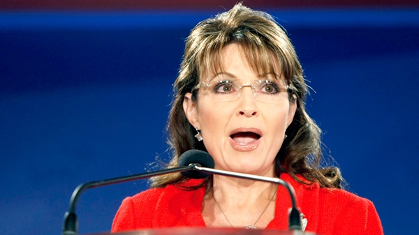 Sarah Palin speaks at the Southern Republican Leadership Conference in New Orleans, Friday, April 9, 2010. (AP / Gerald Herbert)