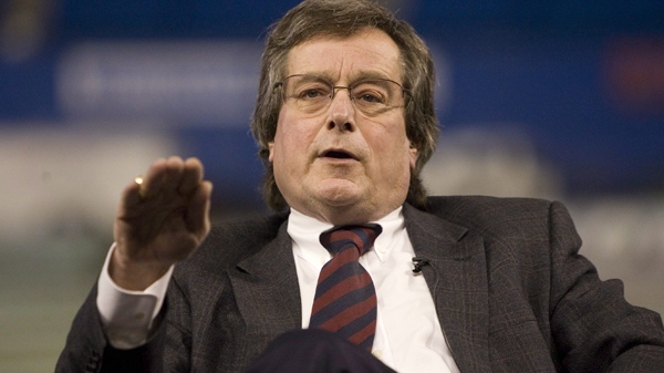 Paul Beeston, CEO of the Toronto Blue Jays, listens to a question from a fan during an event in Toronto on Thursday, Jan. 28, 2010. (Chris Young / THE CANADIAN PRESS)  