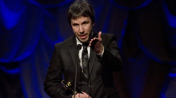 Denis Villeneuve accepts the Award for Achievement in Direction for the film 'Polytechnique' which went on to win Best Motion Picture at the 30th annual Genie Awards on Monday, April 12, 2010. (Chris Young / THE CANADIAN PRESS)  