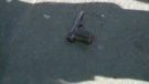 The sight of someone brandishing this possible firearm sent some at a pro-marijuana rally at Yonge-Dundas Square into a panic on Tuesday, April 20, 2010.
