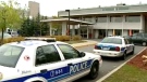 Ottawa police investigate the death of Frank Moir, a senior who was killed at the Peter D. Clark Long-Term Care Home on Meridian Place in Ottawa, Oct. 21, 2009.