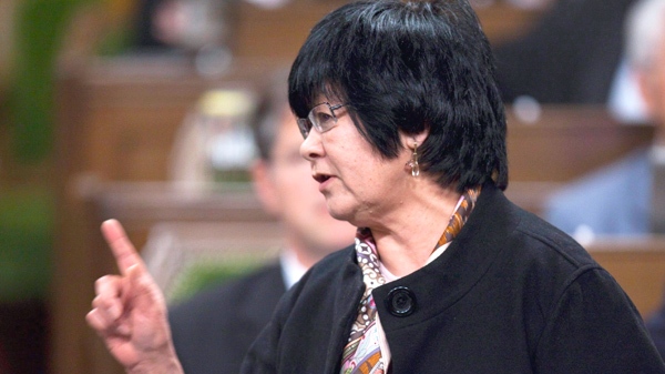 Minister of International Cooperation Bev Oda answers a question during question period in the House of Commons on Parliament Hill in Ottawa on Thursday March 25, 2010. (Sean Kilpatrick / THE CANADIAN PRESS)