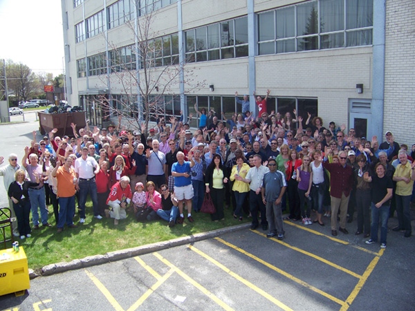 CTV staff, past and present, say goodbye to the old station on Merivale Road, Saturday, April 24, 2010.