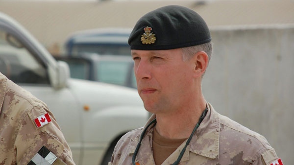 Lt.-Gen. Andrew Leslie, head of the Canadian army in Kandahar, is shown on Wednesday, April 7, 2010. (Murray Brewster / THE CANADIAN PRESS)
