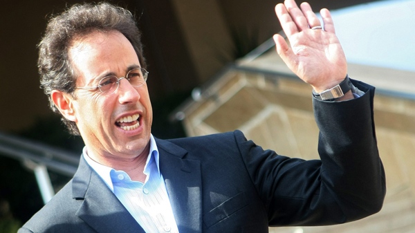 Jerry Seinfeld gestures in Cannes, southeastern France, Monday, Oct. 5, 2009. (AP / Lionel Cironneau)