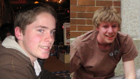 Jonathan Jackson, 18, and David Stringer, 17, were killed in a crash on Albion Road, Saturday, May 8, 2010. The friends are shown in these photos posted on Facebook.